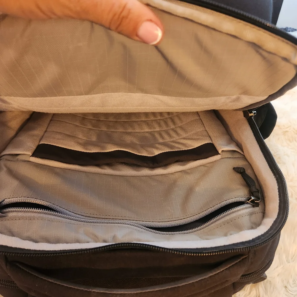 Yeti Black Backpack with Gray Bottom Panel